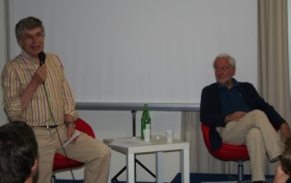Pier Luigi Malesani con Amedeo Piva nel 2010 a Fiuggi per un convegno